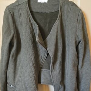 Gray Quilted Zip-Up Jacket From ATHLETA